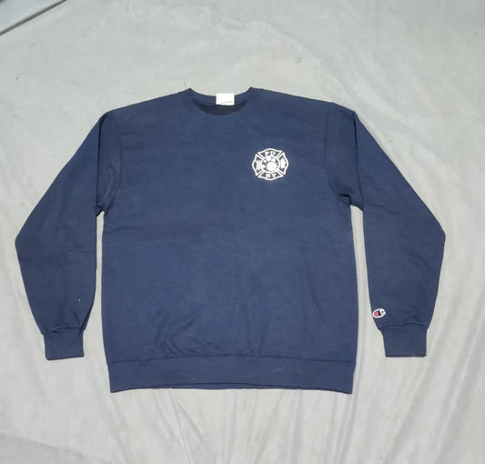 Champion Men Cotton Fleece Blue Sweatshirt L – Preloved Labels (view 2)