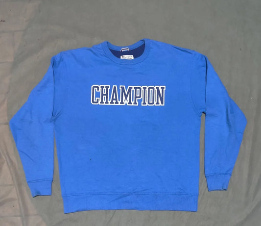 Champion Men Cotton Fleece Blue Sweatshirt XL – Preloved Labels (view 2)