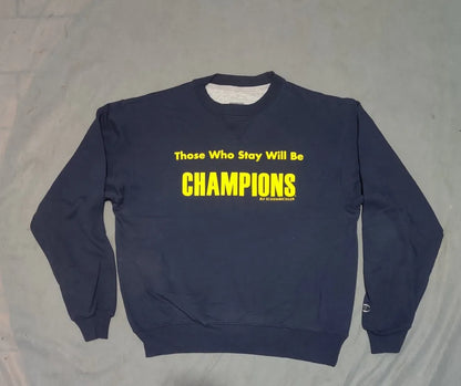 Champion Men Cotton Fleece Blue Sweatshirt M – Preloved Labels (view 2)