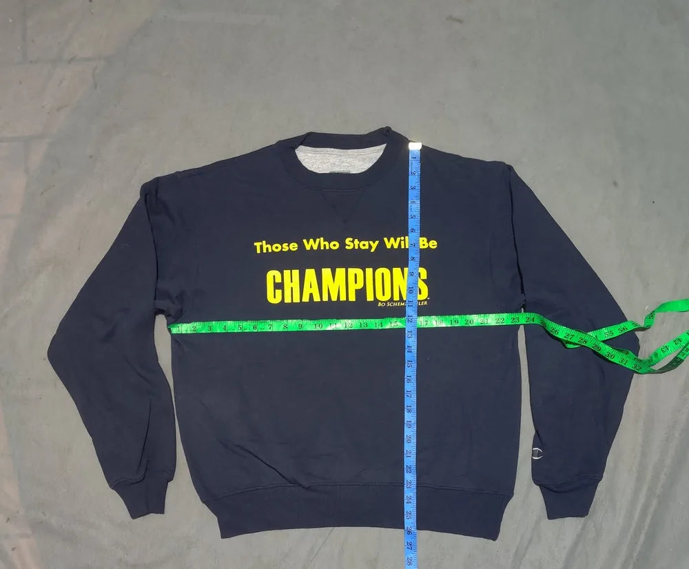 Champion Men Cotton Fleece Blue Sweatshirt M – Preloved Labels (view 4)