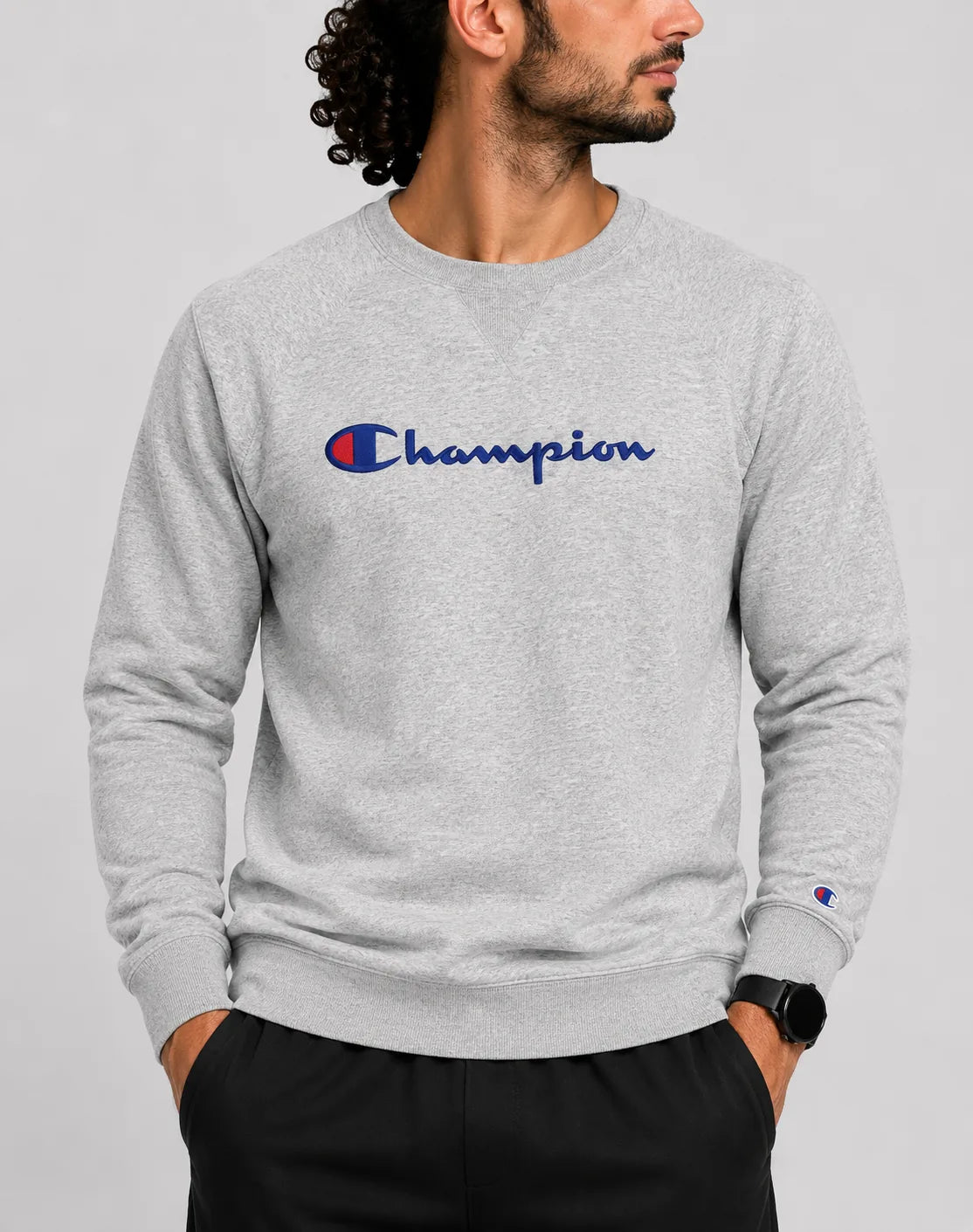 Champion Men Cotton Fleece Gray Sweatshirt M – Preloved Labels