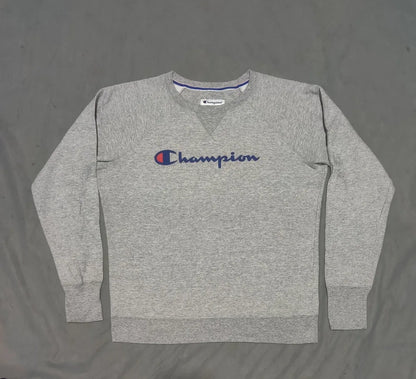 Champion Men Cotton Fleece Gray Sweatshirt M – Preloved Labels (view 2)