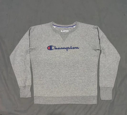 Champion Men Cotton Fleece Gray Sweatshirt M – Preloved Labels (view 2)