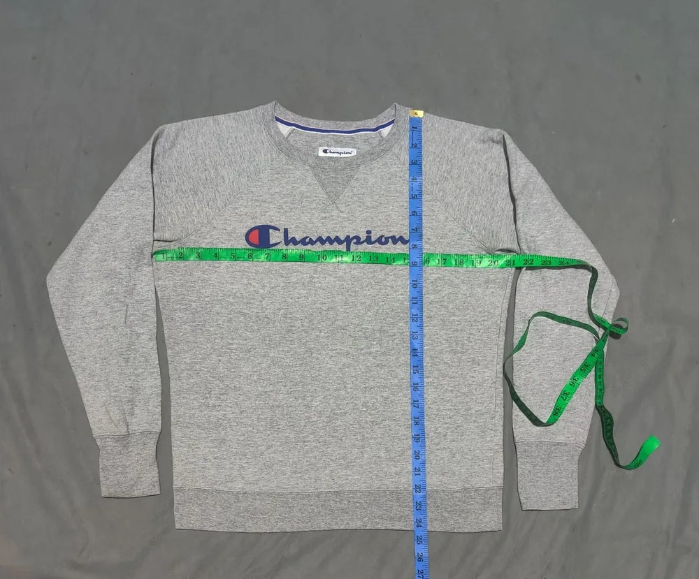 Champion Men Cotton Fleece Gray Sweatshirt M – Preloved Labels (view 4)