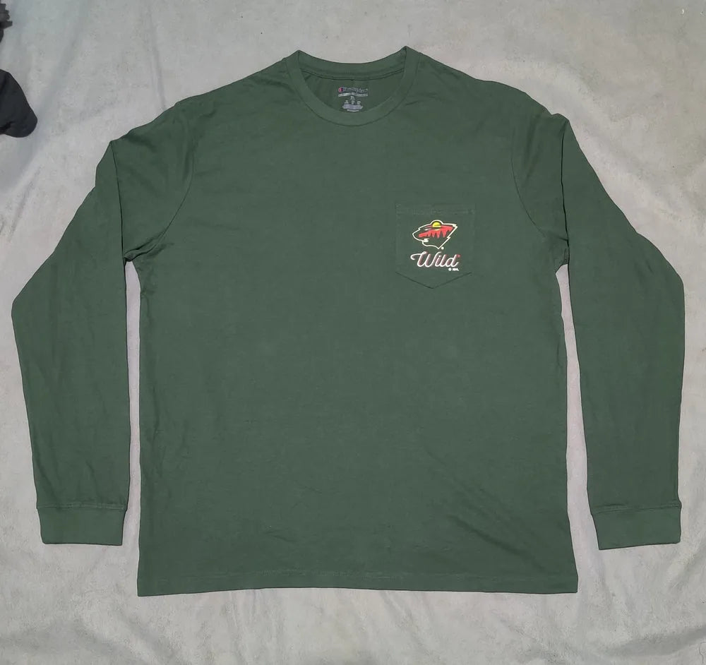 Champion Men Cotton Green T Shirt XL – Preloved Labels (view 2)