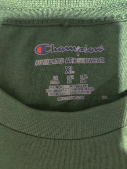 Champion Men Cotton Green T Shirt XL – Preloved Labels (view 3)