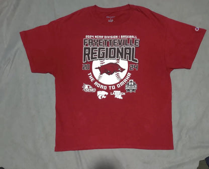 Champion Men Cotton Red T Shirt XL – Preloved Labels (view 2)