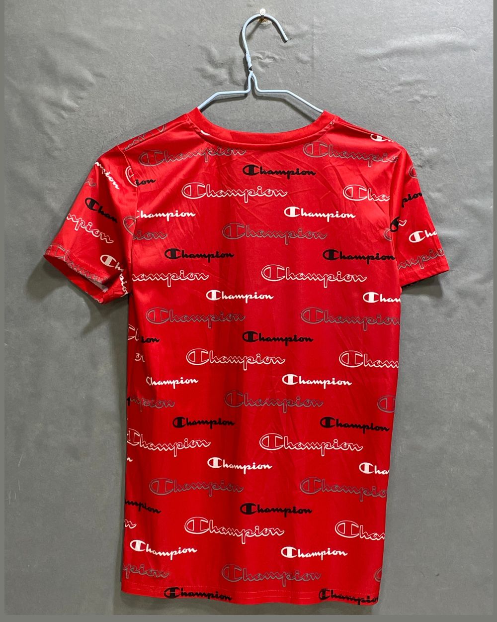 Champion Red Sports T Shirt For Boy 16 Years - Preloved Labels