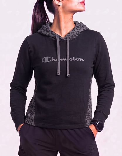 Champion Women Cotton Black Hoodie M – Preloved Labels
