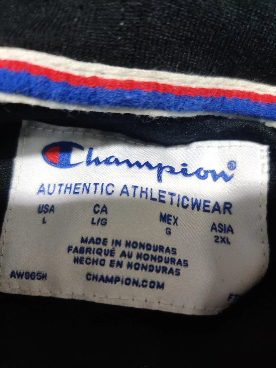 Champion Women Cotton Fleece Black Hoodie L – Preloved Labels (view 3)