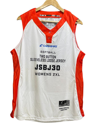 Champro Orange Polyester Jersey Sport For Women T Shirt XX Large - Preloved Labels