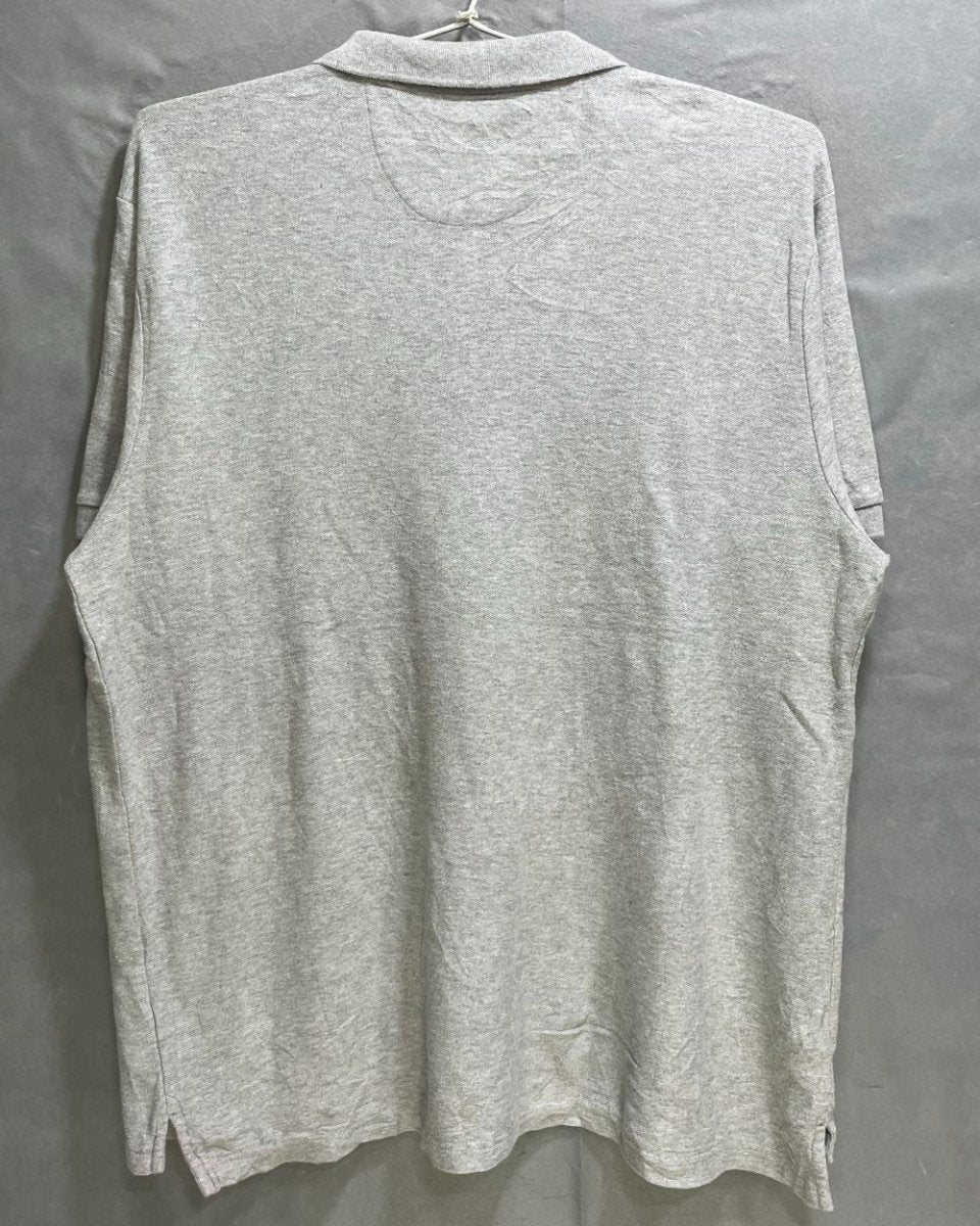 Chaps Gray Cotton Jersey Polo T Shirt For Men M - Preloved Labels