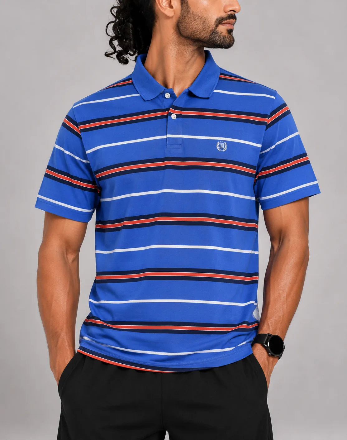 Chaps Men Blue Cotton Polo T Shirt M – Preloved Labels