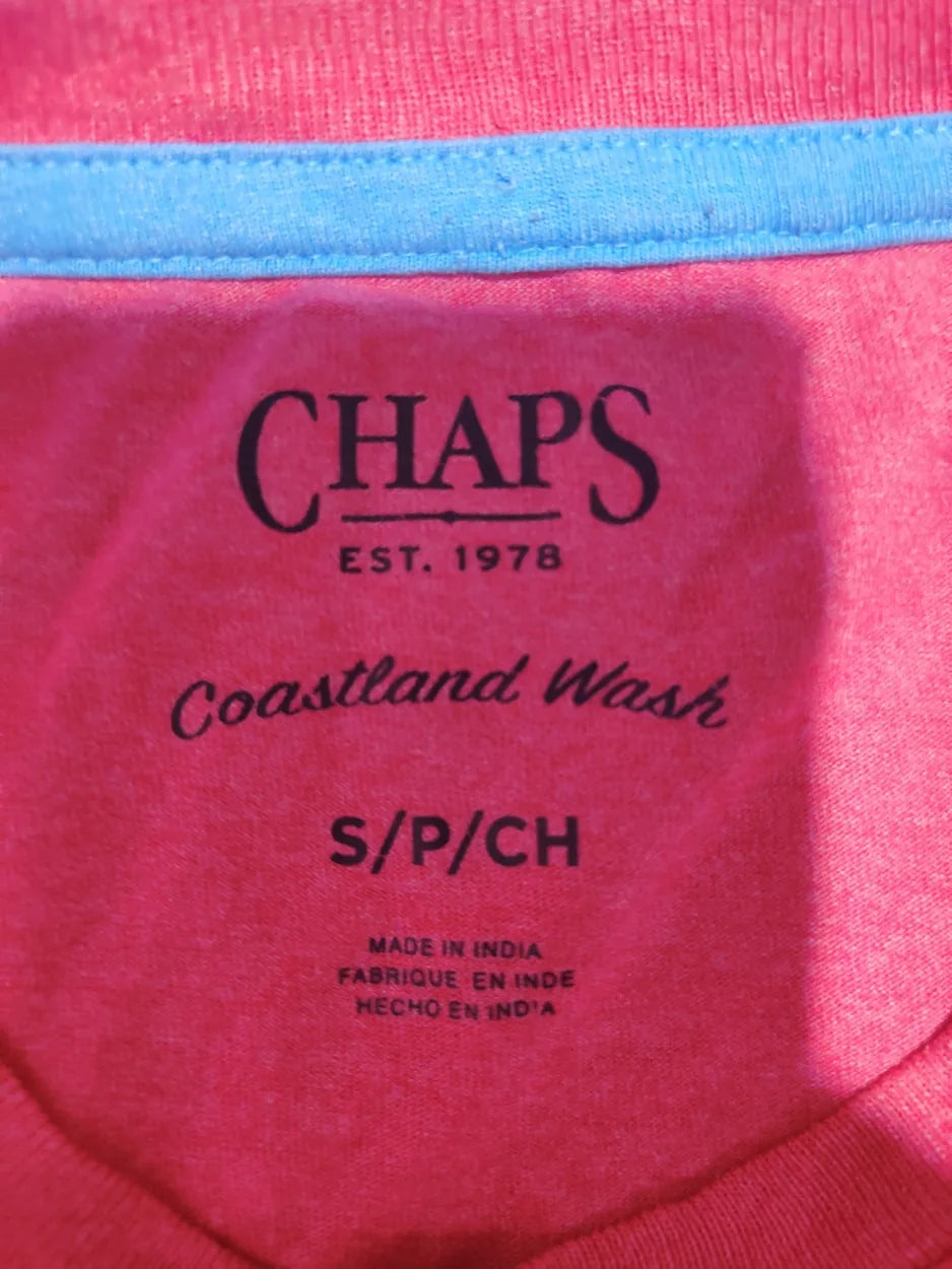 Chaps Men Cotton Pink T Shirt S – Preloved Labels (view 3)