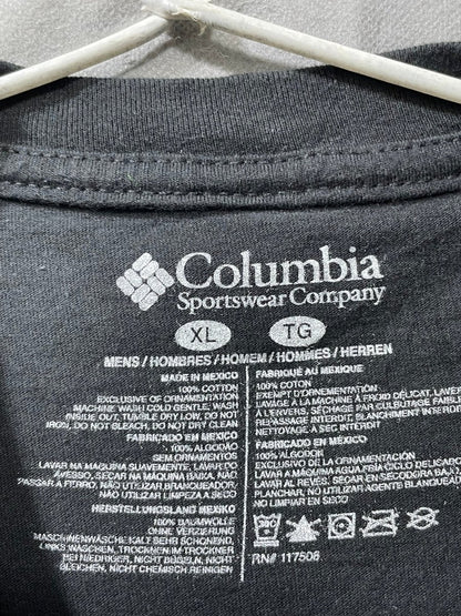 Columbia Black Cotton T Shirt For Men L - Preloved Labels