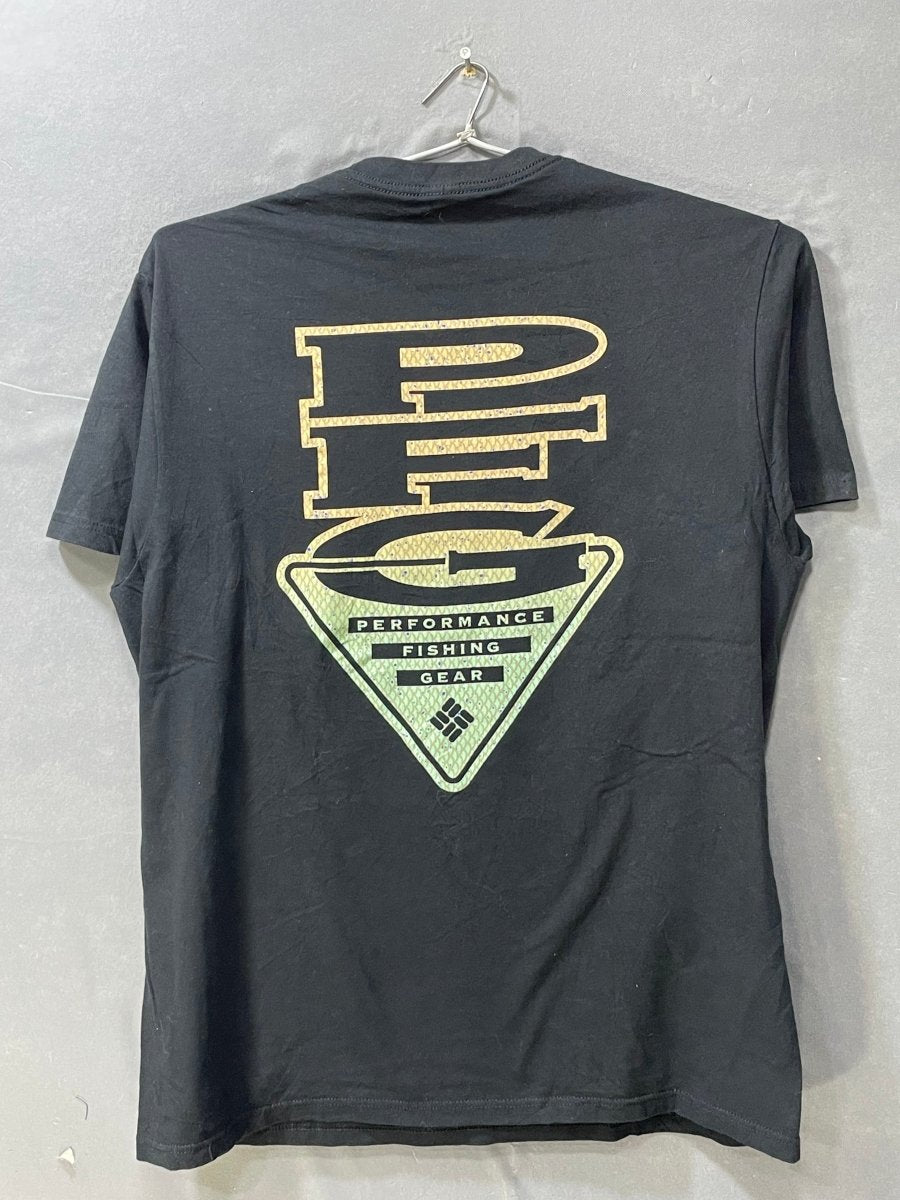 Columbia Black Cotton T Shirt For Men L - Preloved Labels
