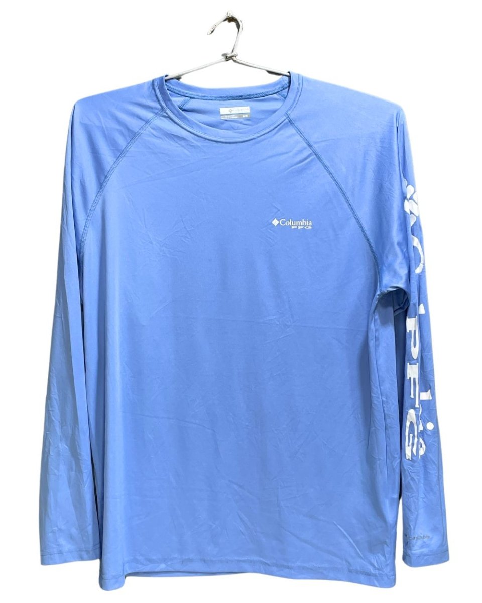 Columbia Blue For Men Sports T Shirt M - Preloved Labels