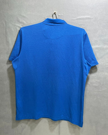 Columbia Blue Polyester Sport Polo T Shirt For Men X Large - Preloved Labels