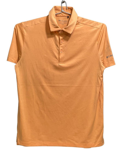 Columbia Golf Orange Polyester Sport Polo T Shirt For Men Medium - Preloved Labels