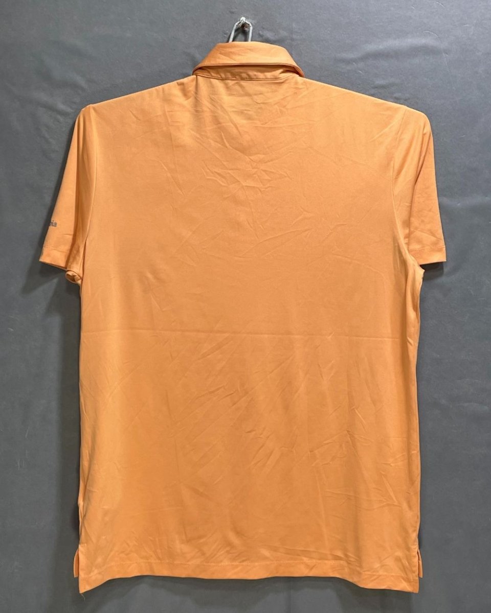 Columbia Golf Orange Polyester Sport Polo T Shirt For Men Medium - Preloved Labels