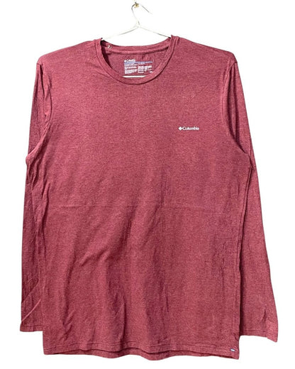 Columbia Maroon Cotton T Shirt For Men L - Preloved Labels
