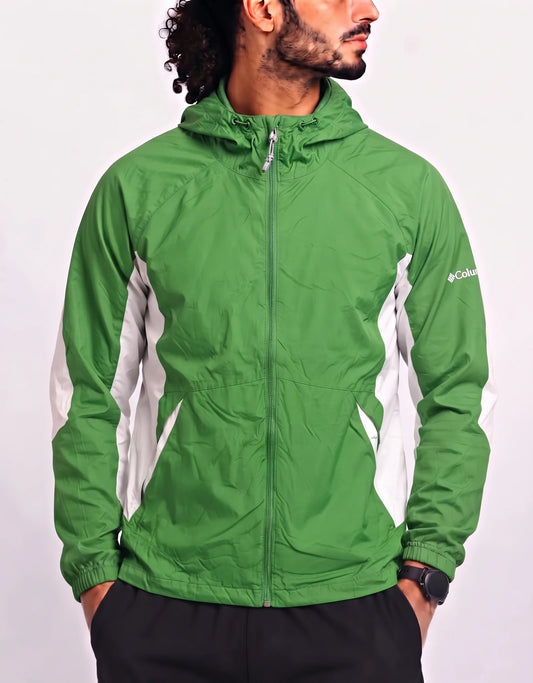 Columbia Men Polyester Green White Windbreaker XL – Preloved Labels