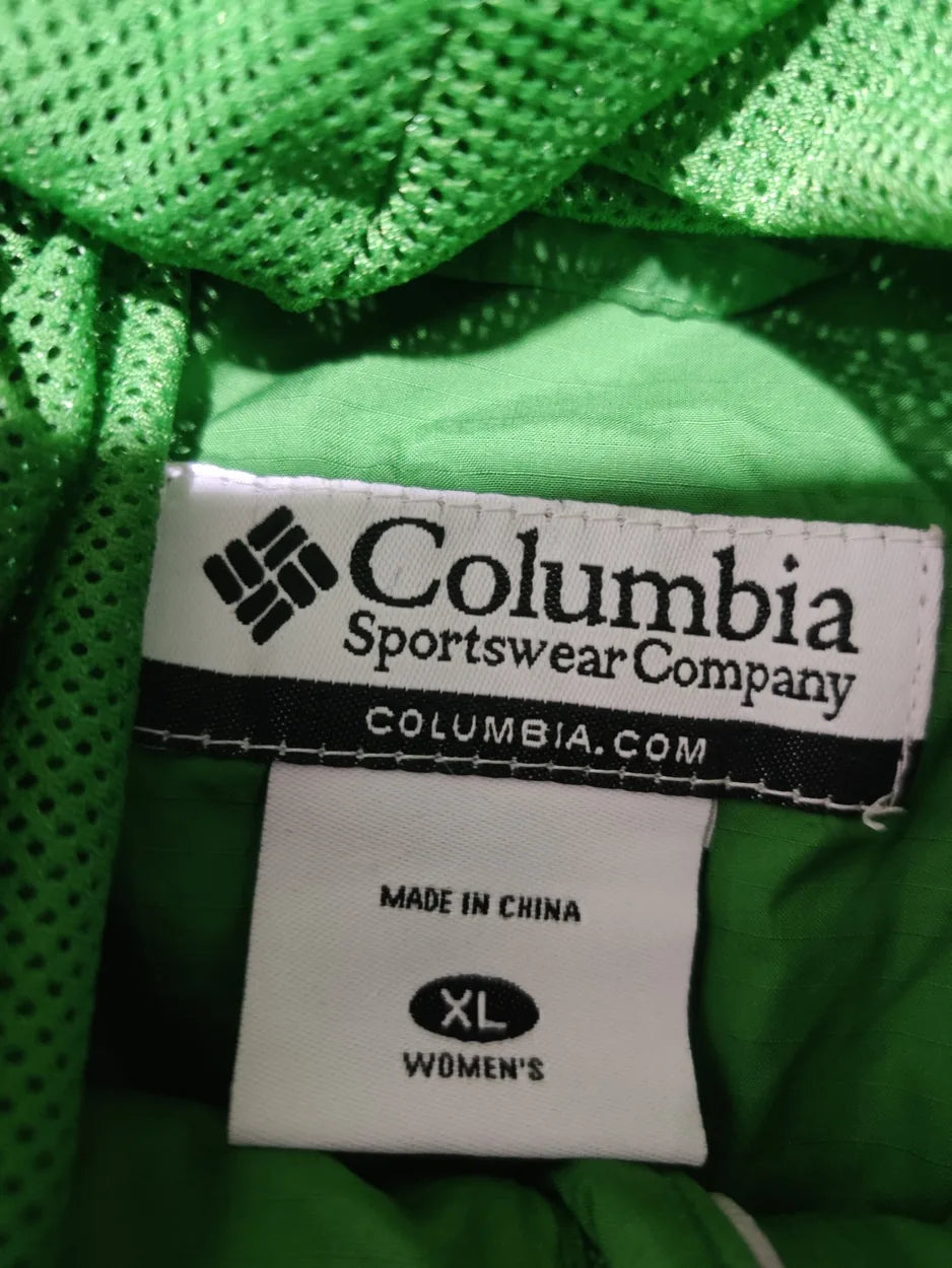 Columbia Men Polyester Green White Windbreaker XL – Preloved Labels (view 2)