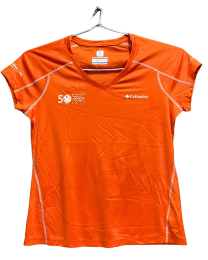 Columbia Orange Sport For Women T Shirt Medium - Preloved Labels