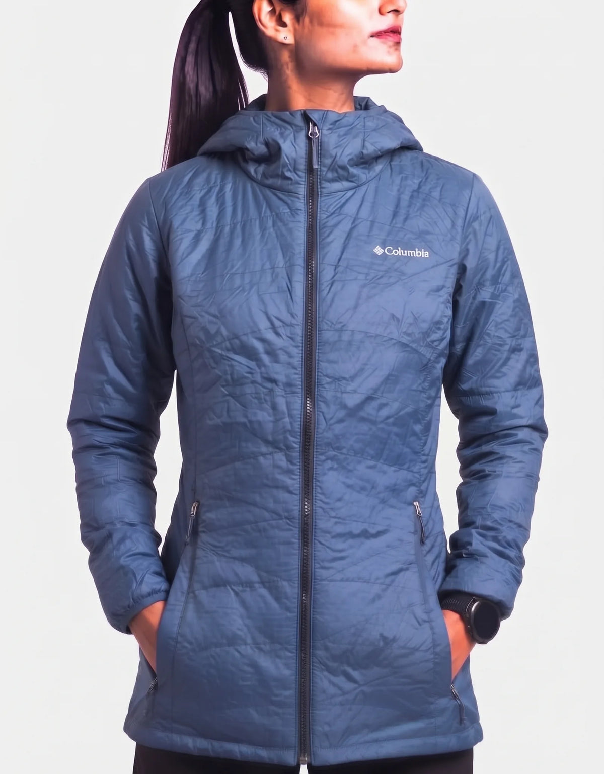 Columbia Women Polyester Blue Long Jacket S – Preloved Labels