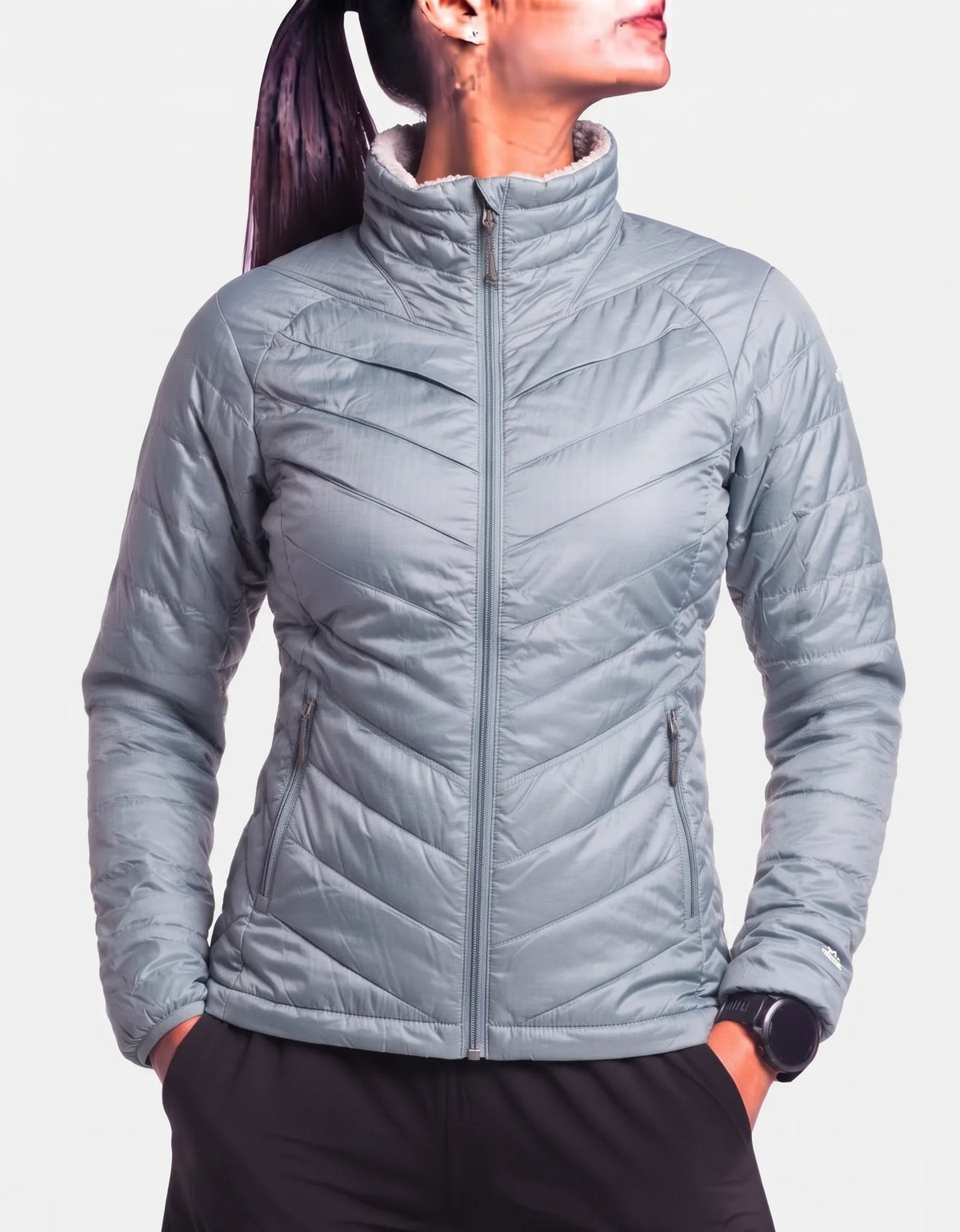 Columbia Women Polyester Gray Jacket L – Preloved Labels