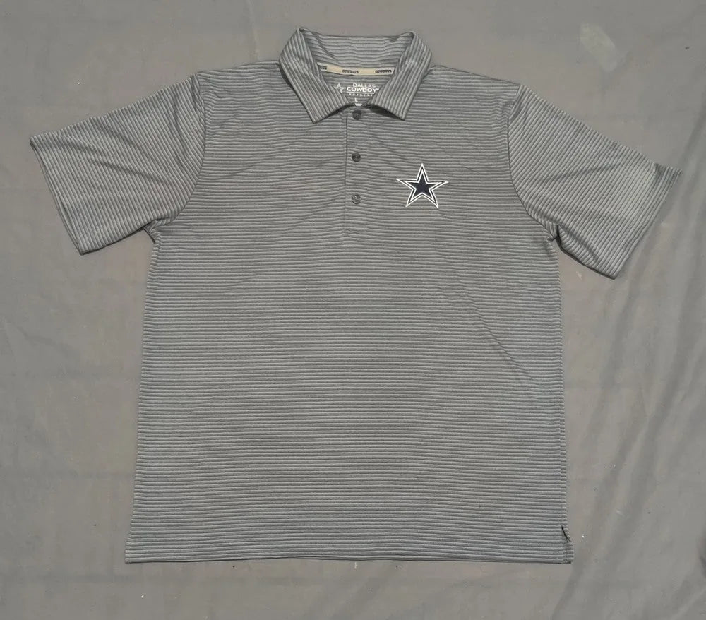 Cow Boys  Men Sport Gray Polo T Shirt L – Preloved Labels (view 2)