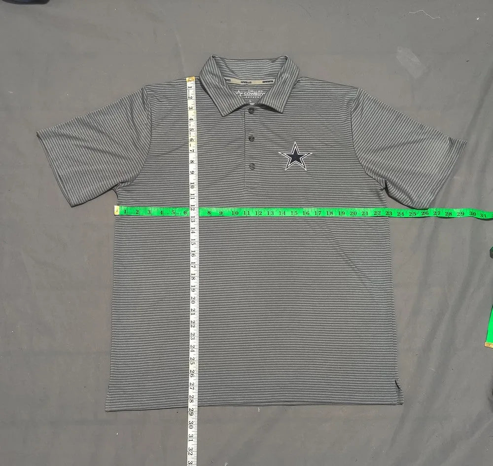 Cow Boys  Men Sport Gray Polo T Shirt L – Preloved Labels (view 4)