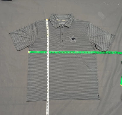 Cow Boys  Men Sport Gray Polo T Shirt L – Preloved Labels (view 4)