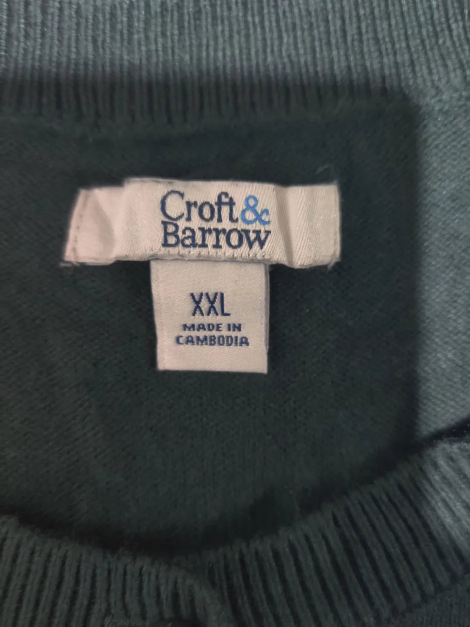 Croft & Barrow Women Cotton Green Sweater 2XL – Preloved Labels (view 2)
