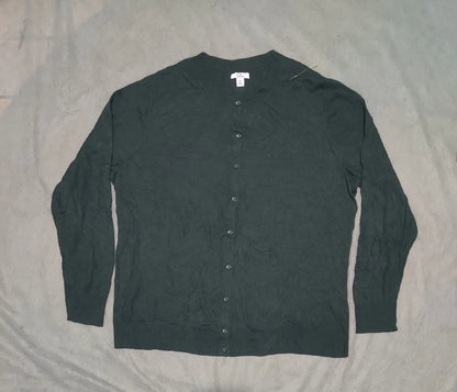Croft & Barrow Women Cotton Green Sweater 2XL – Preloved Labels (view 3)