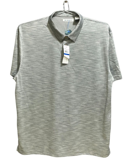 Cubavera Grey Polyester Sport Polo T Shirt For Men X Large - Preloved Labels