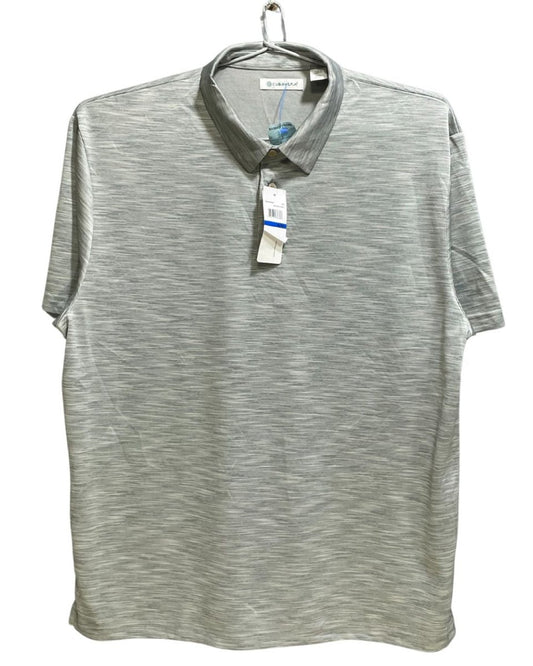 Cubavera Grey Polyester Sport Polo T Shirt For Men X Large - Preloved Labels