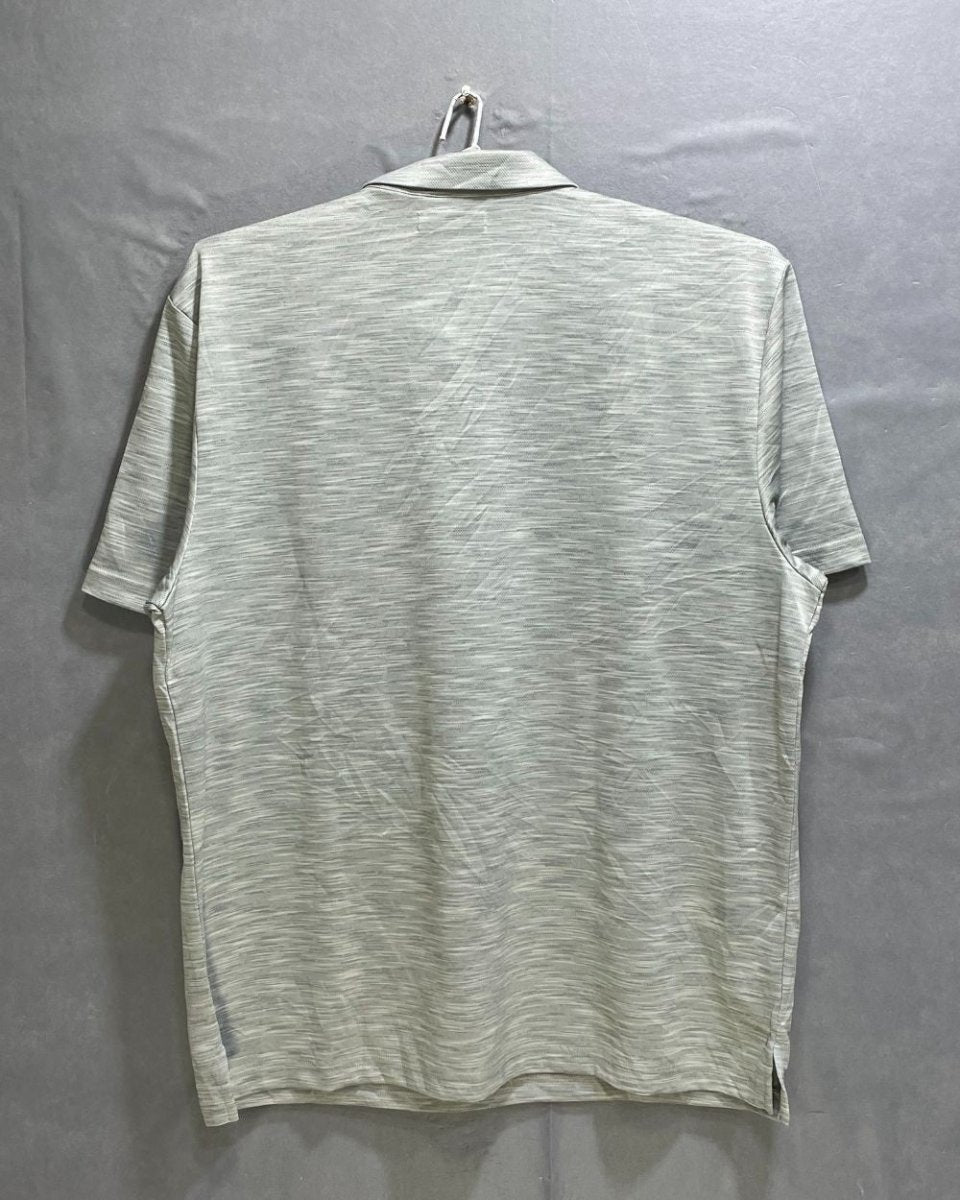 Cubavera Grey Polyester Sport Polo T Shirt For Men X Large - Preloved Labels