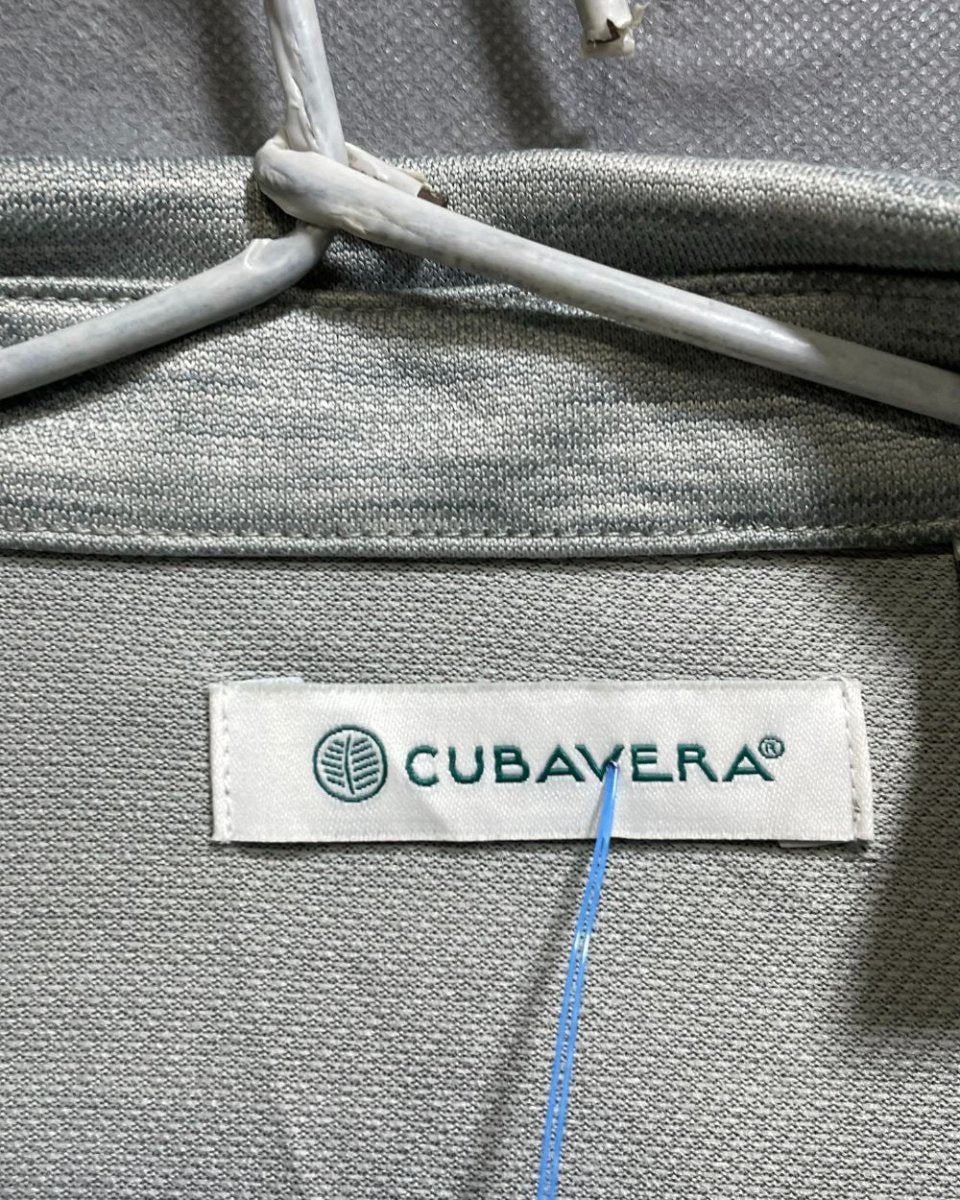Cubavera Grey Polyester Sport Polo T Shirt For Men X Large - Preloved Labels