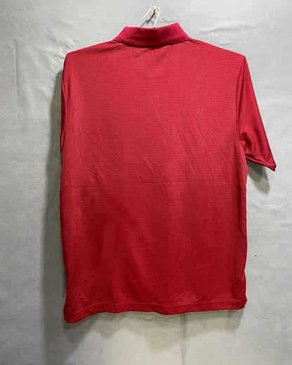 Cubavera Red Polyester Sport Polo T Shirt For Men Large - Preloved Labels