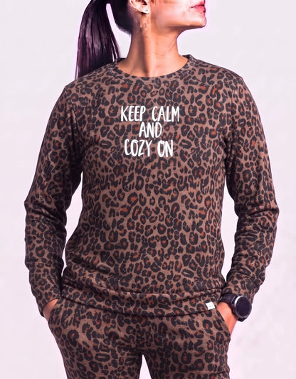 Cuddl Duds Women Brown Animal Print Tracksuit M – Preloved Labels