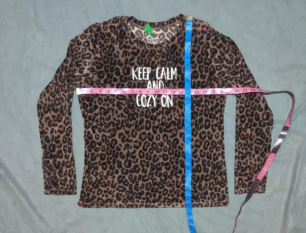 Cuddl Duds Women Brown Animal Print Tracksuit M – Preloved Labels (view 6)