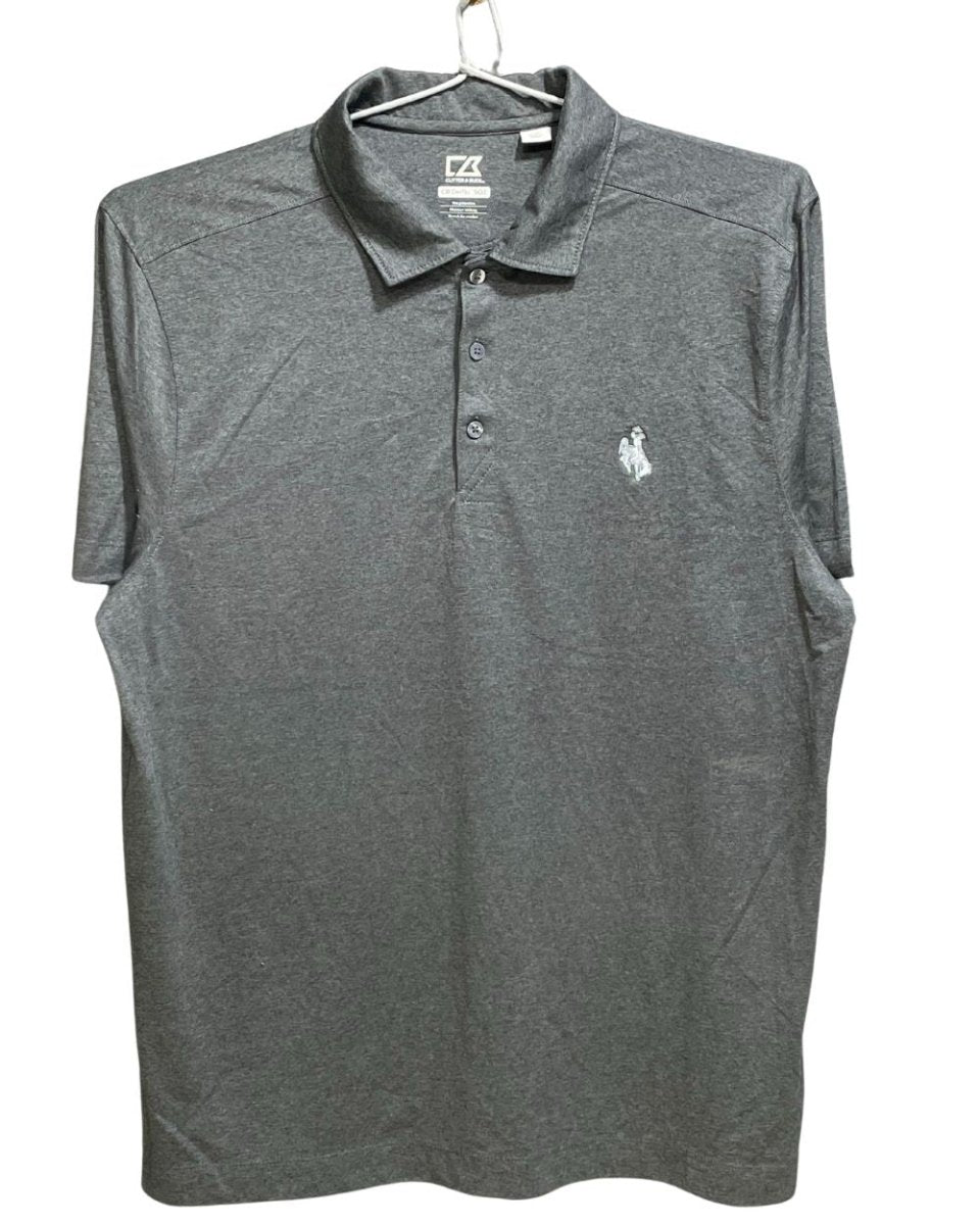 Cutter & Buck Grey Polyester Sport Polo T Shirt For Men Large - Preloved Labels