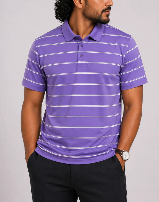 Cutter & Buck Men Sport Purple Polo T Shirt L – Preloved Labels
