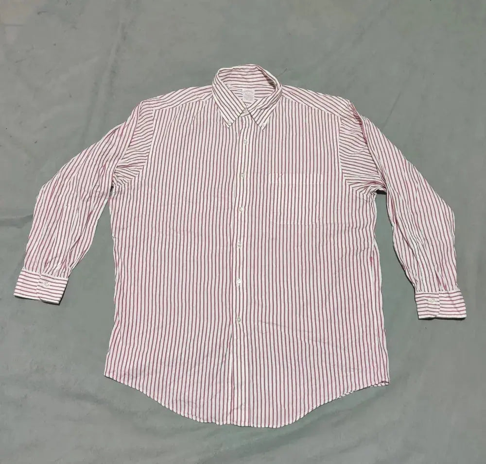 Aroors Brothers Men Cotton Red Shirt L – Preloved Labels (view 2)
