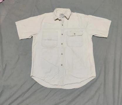 Wrangler Men Cotton Cream Shirt L – Preloved Labels (view 2)