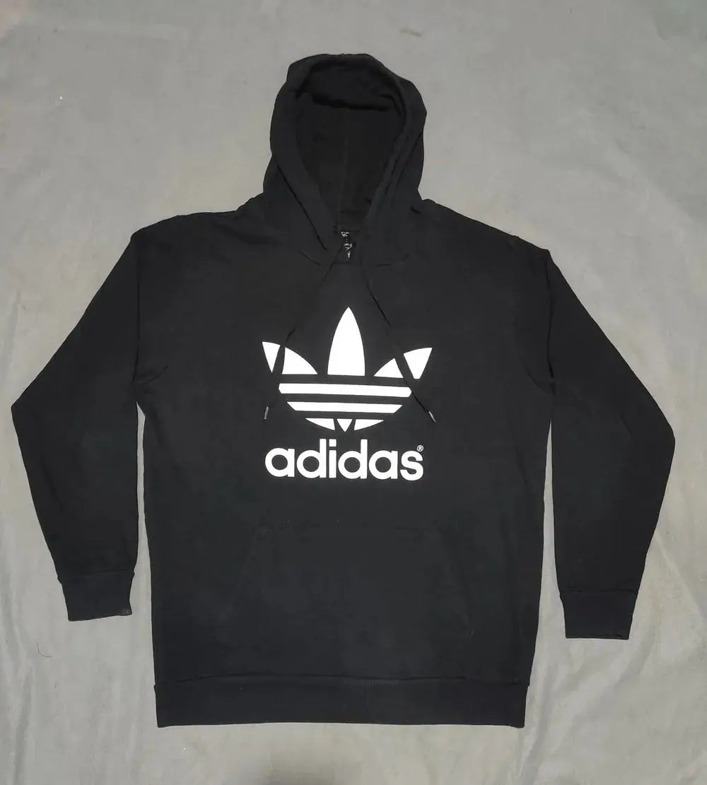 Adidas Men Cotton Fleece Black Hoodie M – Preloved Labels (view 2)