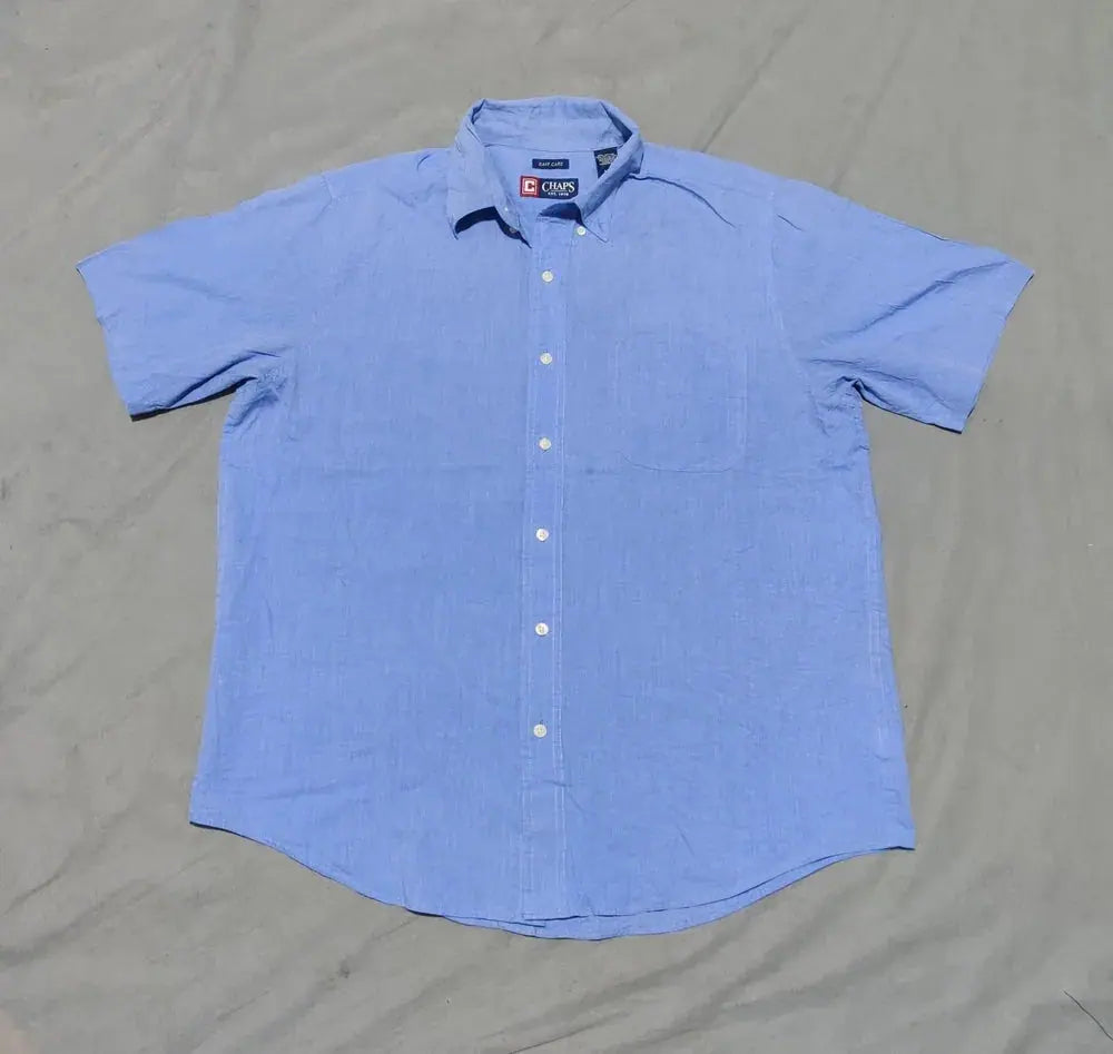 Chaps Men Cotton Blue Shirt L – Preloved Labels (view 2)