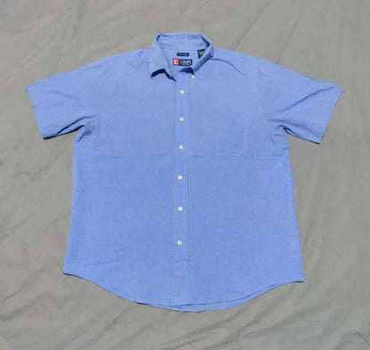 Chaps Men Cotton Blue Shirt L – Preloved Labels (view 2)