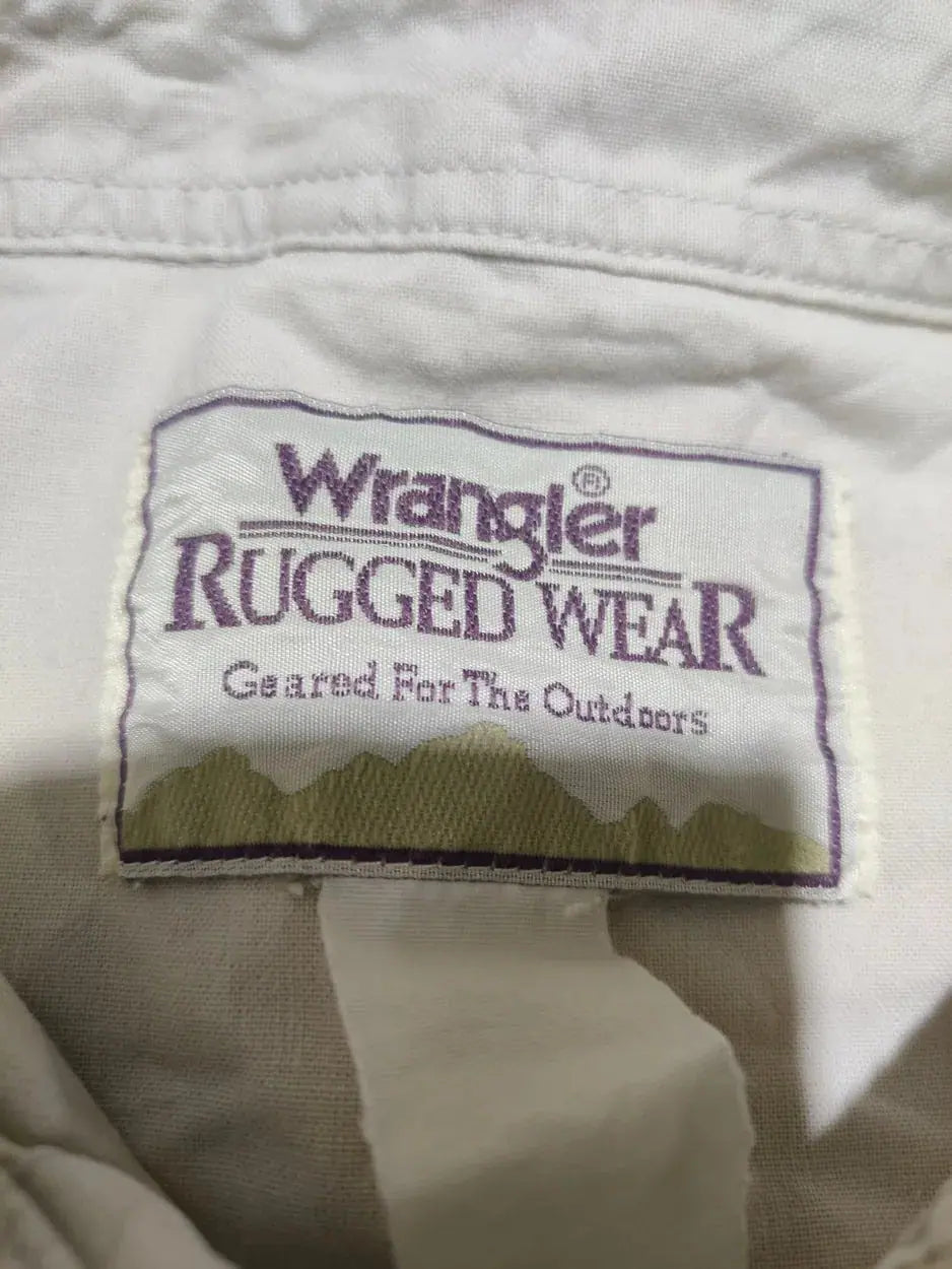 Wrangler Men Cotton Cream Shirt L – Preloved Labels (view 3)